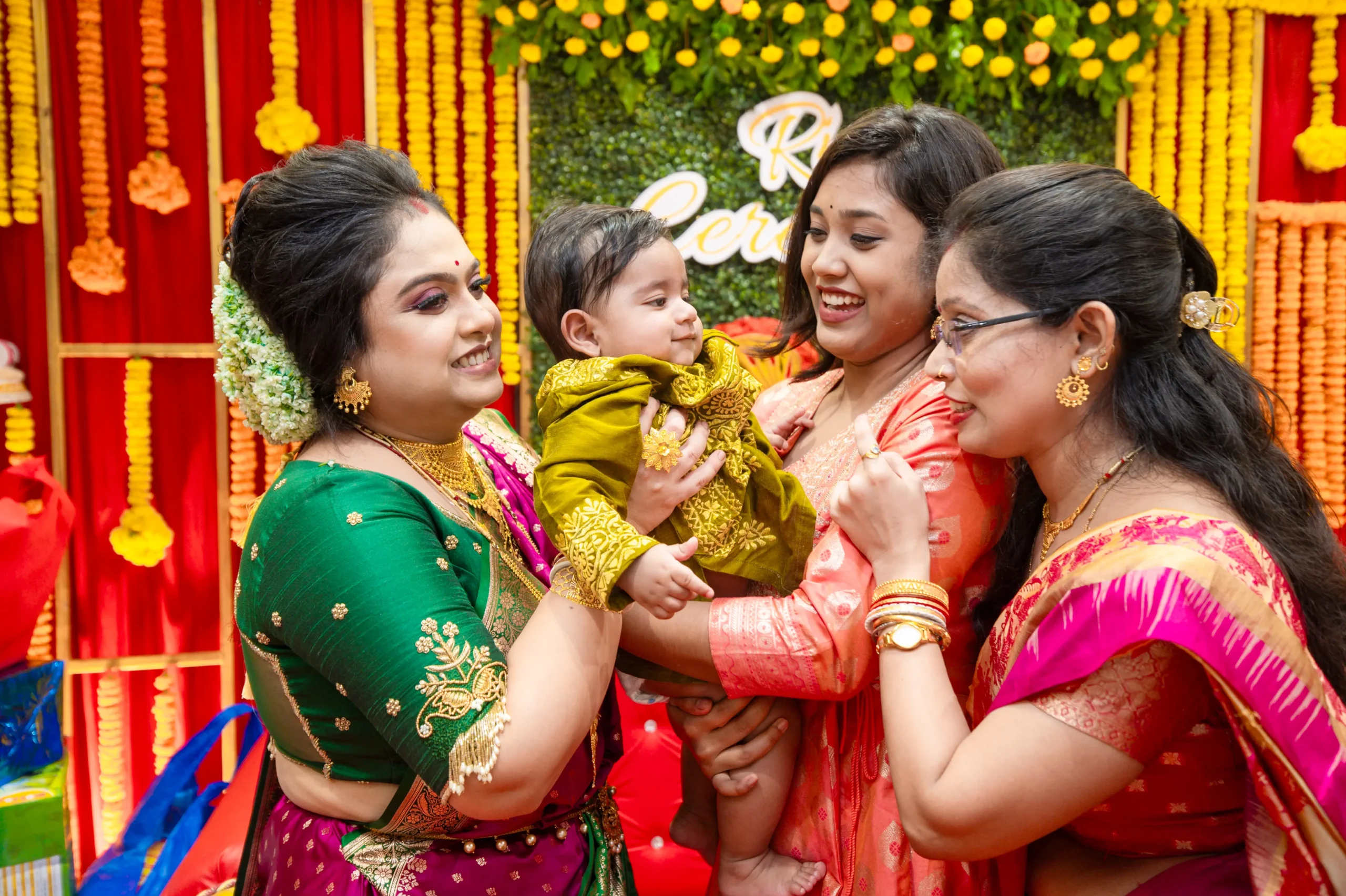 Experience the warmth and tradition of a Bengali baby’s special day with this heartfelt Rice Ceremony Photoshoot. Captured beautifully by Golden Memories