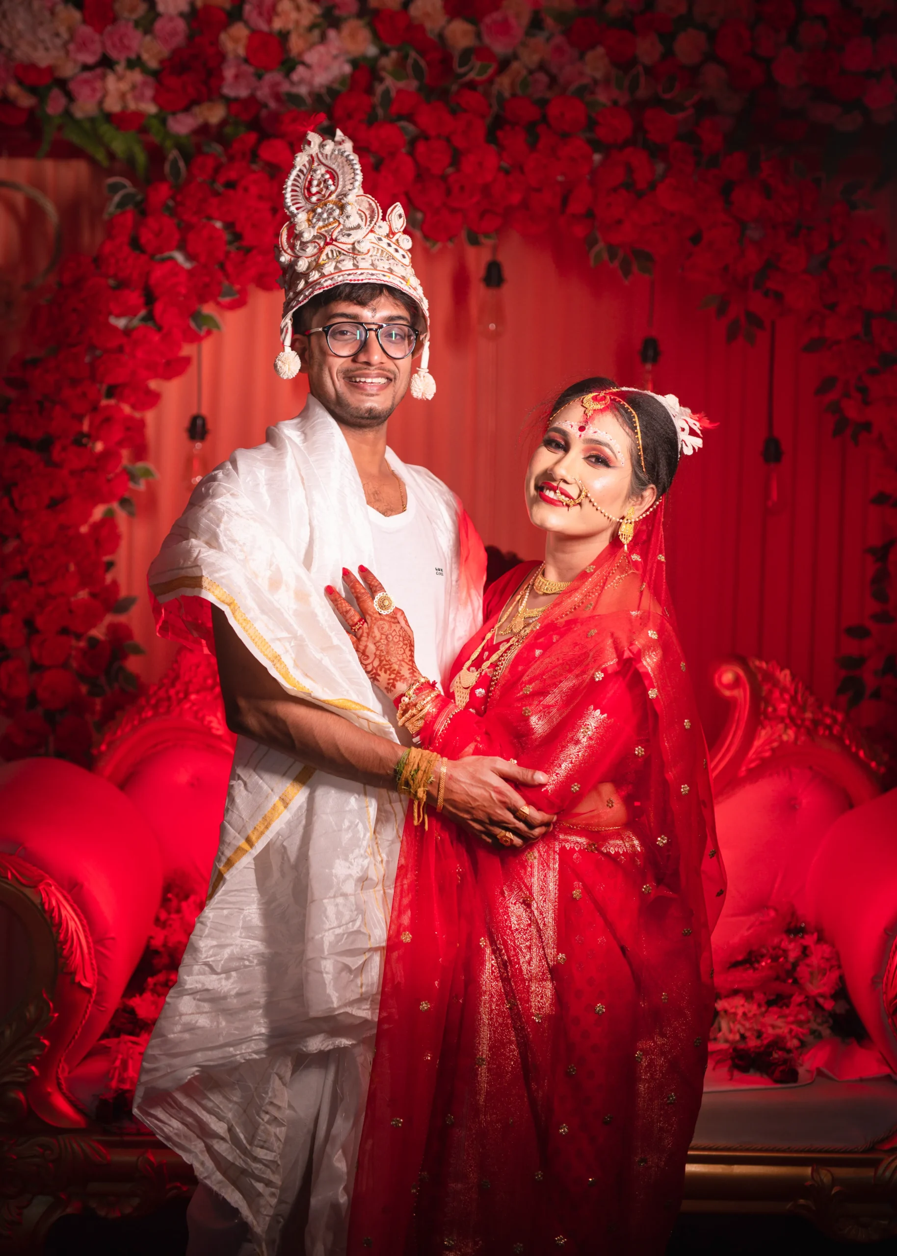 Couple portrait by golden memories, best wedding photography in kolkata
